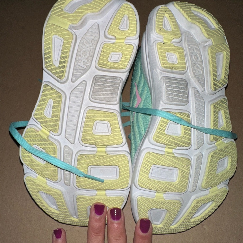 Hoka Women's Athletic Shoes - Aqua and Black - Picture 4 of 8